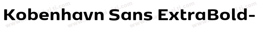 Kobenhavn Sans ExtraBold字体转换